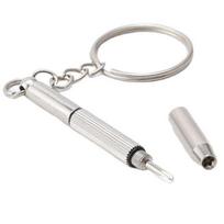 Portable 3-in-1 Eyeglass & Watch Repair Kit: Mini Screwdriver Set with Keychain for Glasses & Sunglasses