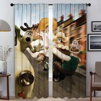 Gromit Modern Living Room Curtains for Camera Blackout Curtain Tulle for Bedroom Home Interior Curtains 2 Pieces Shades Kitchen W50xH70cmx2pcs-CL