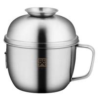 304 Stainless Steel 14cm Multi-Layer Lunch Box & Fast Food Cup