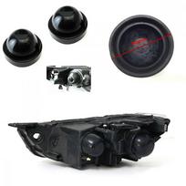 2 Pcs 90Mm Car Headlight Cover Hosing Seal Caps Pvc Rubber Dustproof Waterproof