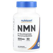 Nutricost, NMN, 500 mg, 60 kapsulių (250 mg vienoje kapsulėje)
