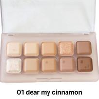 Lilybyred Mood Keyboard akių šešėlių paletė 01 dear my cinnamon