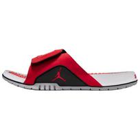 Air Jordan Hydro 4 Retro Fire Red Black White Men Sneakers Cement-Grey 532225-600 44