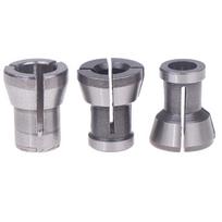 3 vnt. M17 6/6,35/8 mm griebtuvas didelio tikslumo griebtuvo adapteris graviravimo apipjaustymo mašinai maršrutizatorius frezavimo pjoviklio priedai sidabras