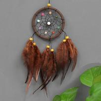 Tassel Dream Catcher Decoration for Car Ornaments Room Decor Dreamcatchers Wall Hanging with Rattan Bead Feathers Wind Chimes kava