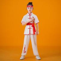 Children's Martial Arts Practice Children's Kung Fu Training Suits Chinese Style Costumes Boys and Girls Tai Chi Performance Suits 110cm
