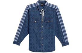 Adidas Ivy Park Monogram Denim Shirt All Gender H61704 XS
