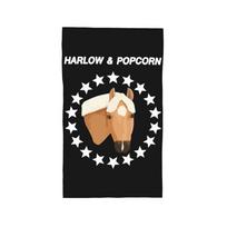 Harlow And Popcorn Merch Popcorn The Pony Soft Face Towel Quick Dry Pool Bath Cotton Towels Absorbent Quick W30*H60(CM)