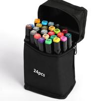 24-48 Colors Art Markers Set Alcohol Oily Felt Marker Pen Double Head Permanent Coloring Pens Graffiti Manga School Art Supplies