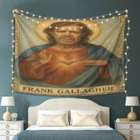 Shameless Frank Gallagher Tapestry Retro Funny Wall Hanging Bedroom Bedhead Dorm Gaming Room Backdrop Decor 100X70CM