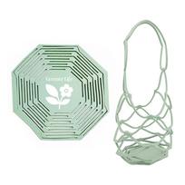 Milk Tea Packaging Pouch Silicone Coffee Bag 2in1 Hollow Out Cup Mat Storage for Picnic and Camping A3