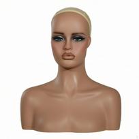 Mannequin Head with Shoulders Matte Hairpiece Display Bust Shaped Cabeza Para Peluca Con Hombros for Dc487yh3 beige