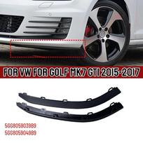 Priekinio buferio lūpos spoileris, skirtas VW Golf MK7 GTI 2015-2017 m., Tiesioginis pritaikymas ABS oro deflektoriaus apatinės apdailos juosta, nereikia modifikacijų gray