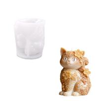 Elegant Cats Silicone Mould For Resin Candle Making With High Temperatures Resistance And Easy Releases Design 1