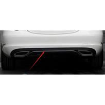Mercedes C klasės W205 galinio buferio chromuota apdailos juosta Size 1 white