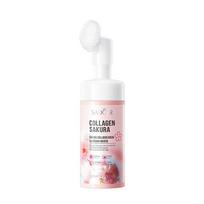 SADOER Sakura Facial Cleanser Face Massage Cleansing Mousse Moisturizing Anti-aigng Face Wash Foam Facial Cleanser