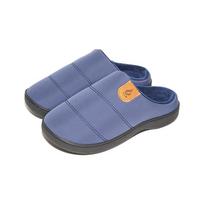 Cross-border spot tarpaulin fluffy slippers indoor home non-slip warm thick bottom velvet autumn and winter cotton slippers 40-41 gray