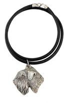 Irish Soft Coated Wheaten Terrier - Necklace with dog, silver-plated pendant for dog fan, unique jewelry by Art-Dog brand