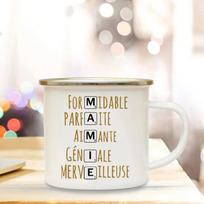 Best Grandma In The World Printed Mugs Creative Coffee Cups Drinks Water Milk Cup Enamel Mug Home Handle Drinkware Mamie Gifts 360ml