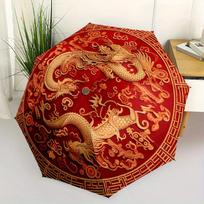 Dragon, Chinese themed Eight rib Automatic Folding Umbrella Is Suitable for Both Men and Women, Making It A Perfect Christmas and Valentine'