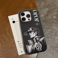 Anime J-JoJo Classic B-Bizarre A-Adventure For IPhone 17 16 15 13 14 Pro Max Plus Pro Corrugated Translucent Back Phone Cover iPhone 13pro max