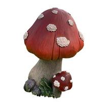 Resin Garden Figurine Cute Mushroom Goose Bunny Statue for Outdoor Garden Backyard Yard Porch Patio Lawn Decor B