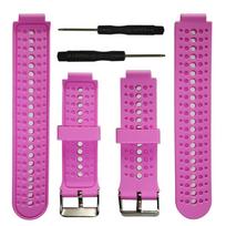 New Smart watch Sport Replacement Wristbands Silicone Watch Band Bracelet Strap For Garmin Forerunner 220/230/235/620/630/735 rožinė raudona spalva