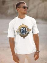 Unisex's Short Sleeve T-Shirt With  EPIC UNIVERSE  Graphic Design In White XL