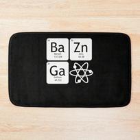BaZinGa And Atom Classic T-Shirt Bath Mat Bathroom Deco Bathroom Carpets Mat S