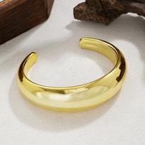 Vintage Leopard Resin Metal Textured Cuff Bangle Set for Women Elegant Minimalist Gold Color Smooth Star Bracelets Jewelry Gifts