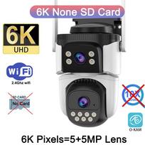 Outdoor 20MP WiFi Camera Optical 10X Zoom 10K Four Lens Four Screens PTZ Human Two Way Audio Auto Tracking Security Camera CCTV 6K Camera