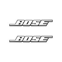 BOSE Letter Logo Badge aluminum 3D car audio stickers For bmw Dacia Alfa Romeo Lada Skoda Hyundai Infiniti Volvo Jaguar 2Pcs-Sticker