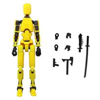 Funny 3D Multi-Jointed Movable Shapeshift Robot 2.0 Creative Printed Mannequin Dummy Action Model Toys for Kids Christmas Gifts
