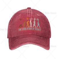 Custom Cotton Evolution Of Money Bitcoin Baseball Cap Outdoor Women Unisexs Adjustable BTC Crypto Coins Dad Hat Autumn Baseball Cap