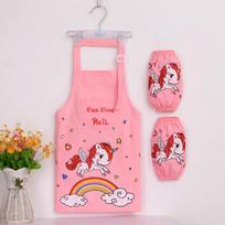 Waterproof apron, children's drawing clothes, primary school students wearing kitchen covers, kindergarten men and women's drawing protective clothing S-Height 70-95cm