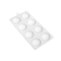 8cavity Semicircular Petals Silicone Mold Fondant Mousse Cake Decorating Tool for Making Chocolate Candy Handmade Soap