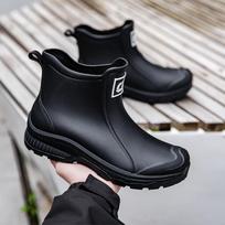 Style and Fashionable Short-cylinder Waterproof Fishing Rain Boots for Men with Thick Soles and Wear-resistant Water Shoes 44