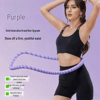 Velvet Surface Weighted Hula Hoop for Waist-Friendly Fat Burning and Slimming.