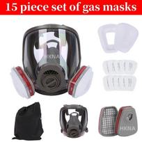 Full Face Respirator Gas Mask  40mm Filter Canister for Industrial Gases Chemical Polishing Welding Spraying - Safety Protection
