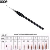 11-Piece Wooden Handle Hook Line & Detail Painting Pen Set Triple Zero Triangular Hook