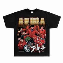 Retro AKIRA 90s Anime Back Print Tee Unisex Short Sleeve Shirt S-5XL Unisex T-Shirt M