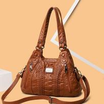 Hot-selling women's bags New version women's tote bags Large capacity handbags Women's rivet woven shoulder bags