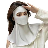 Sun Protection Face Guard Breathable UV Blocking Fabric Cheeks Chin Ears Neck Outdoor Sports Cooling Sun Face