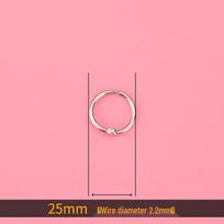Multi-purpose Metal Ring: Keychain, Binding, Loose-leaf Book, Curtain Rod, Roman Rod, Open Jump Ring.