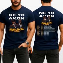 Akon T-Shirt NeYo Nights Like Tour Inspired Concert Unisex Tee Top XXXXL