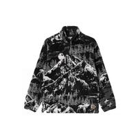 Carhartt WIP Plains Liner Scenic Print Fleece Collar Long Sleeve Jacket Men jackets Black I029457-0HG-XX L