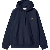 Carhartt WIP SS24 Hooded American Script Sweatshirt With Kangaroo Pocket And Logo Embroidery Men sweatshirt I028279-29L-XX L