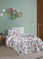 L'essentiel Maison vaikiškas lovatiesės ir pagalvės užvalkalo komplektas LovePandas, 160x220 cm, įvairių spalvų