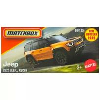Matchbox: mažas automobilis popierinėje dėžutėje 2025 m. Jeep Recon