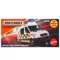 Matchbox: mažas automobilis kartoninėje dėžutėje Mercedes-Benz Sprinter greitoji pagalba